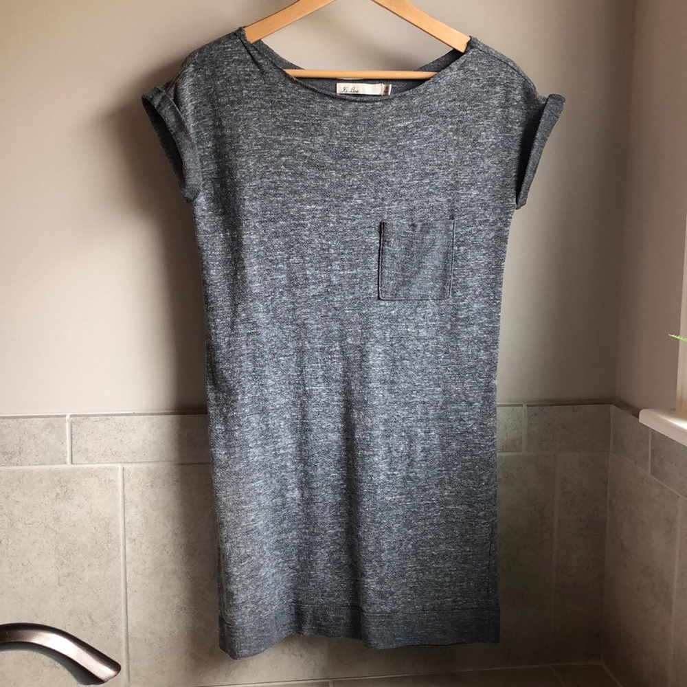 Gray Madewell Pocket Sweatshirt Dress